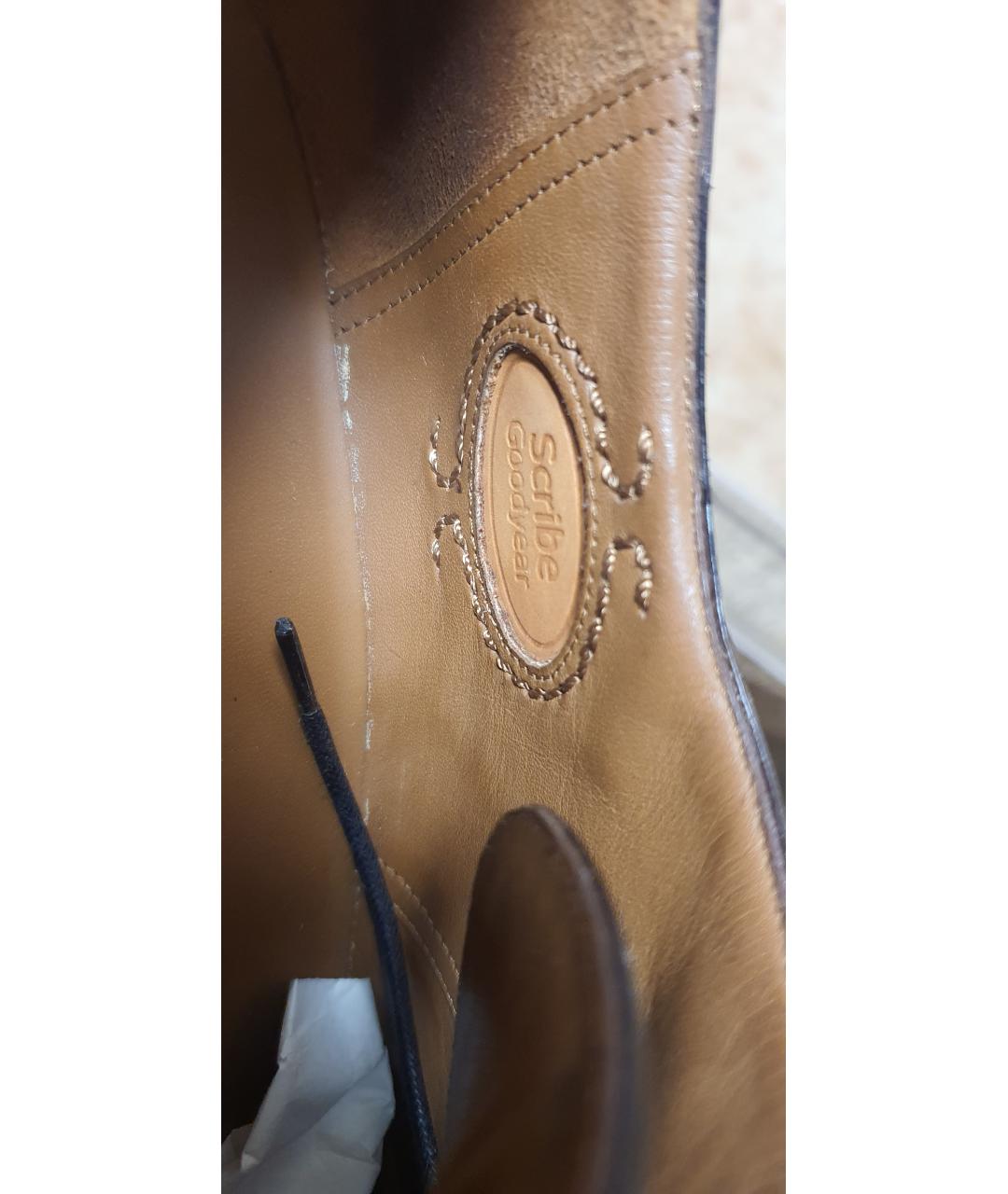 BALLY Коричневые кожаные туфли, фото 6