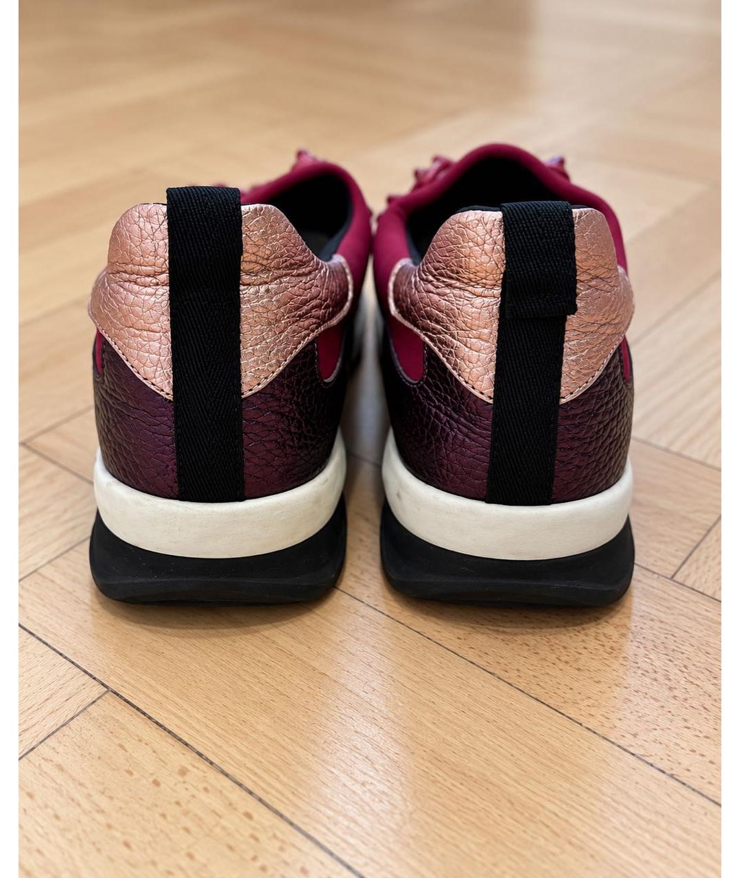FENDI Бордовые слипоны, фото 3
