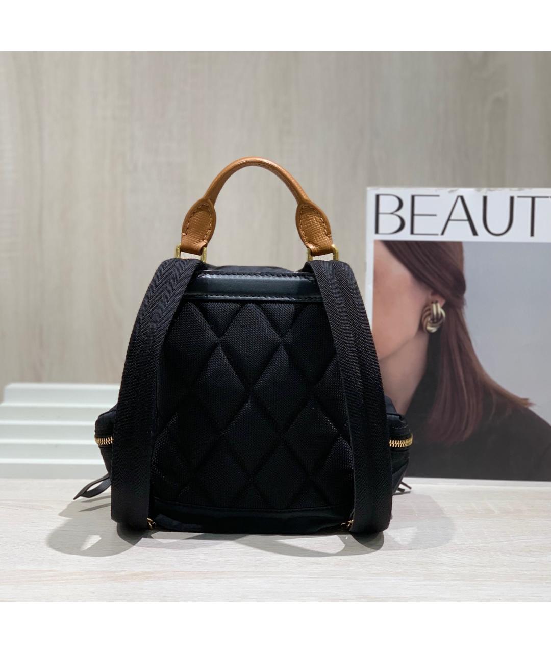 BURBERRY Черный деним рюкзак, фото 3