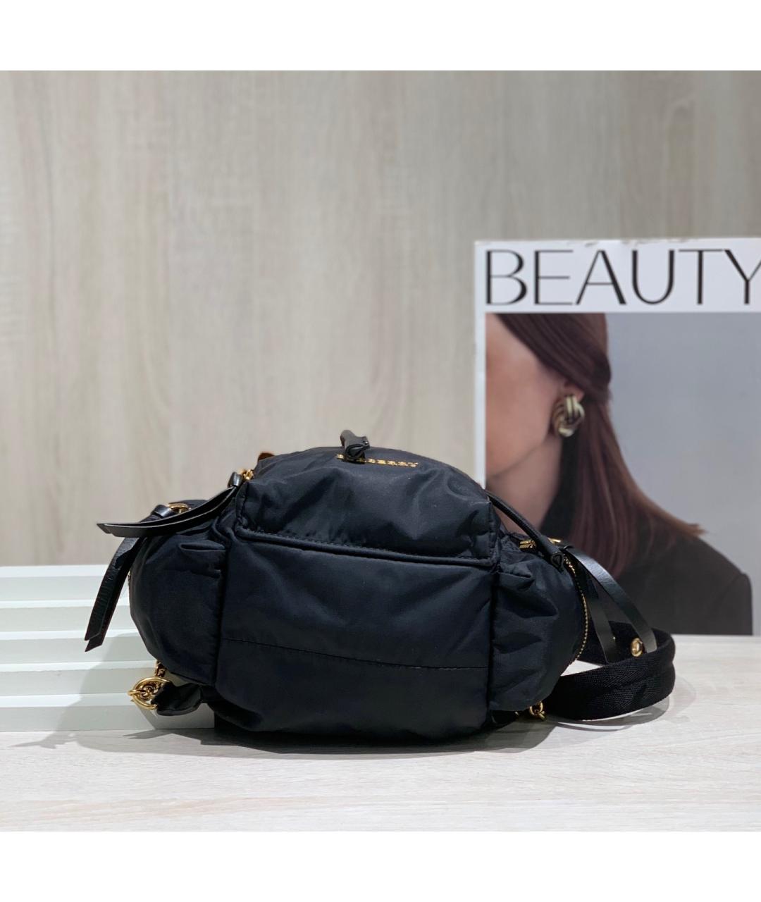 BURBERRY Черный деним рюкзак, фото 6