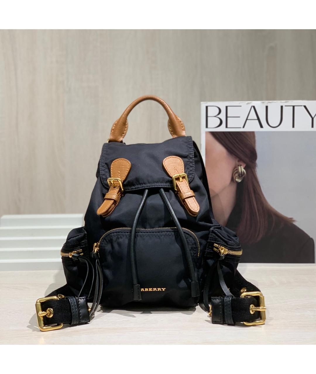 BURBERRY Черный деним рюкзак, фото 9