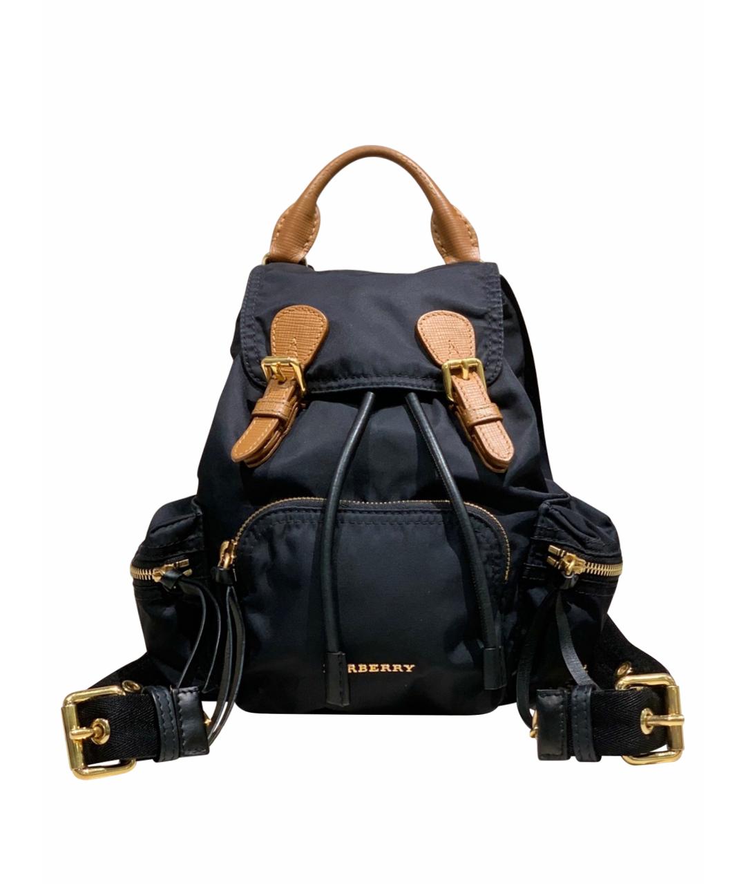 BURBERRY Черный деним рюкзак, фото 1