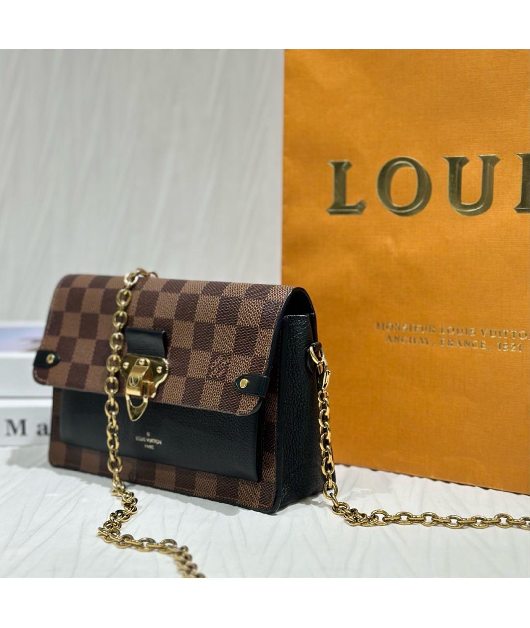 LOUIS VUITTON Коричневая сумка через плечо из канвы, фото 4