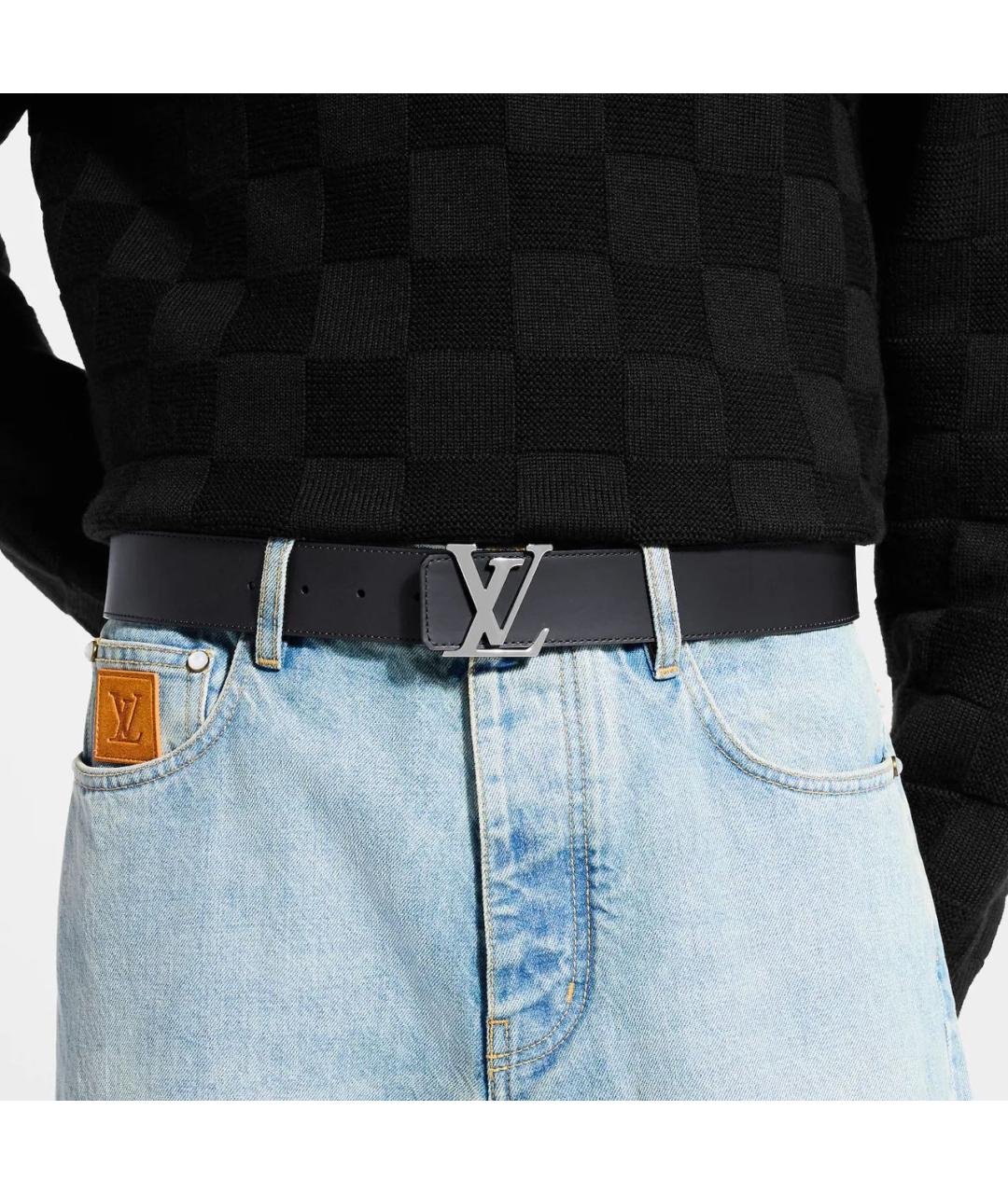 LOUIS VUITTON Серый ремень, фото 4
