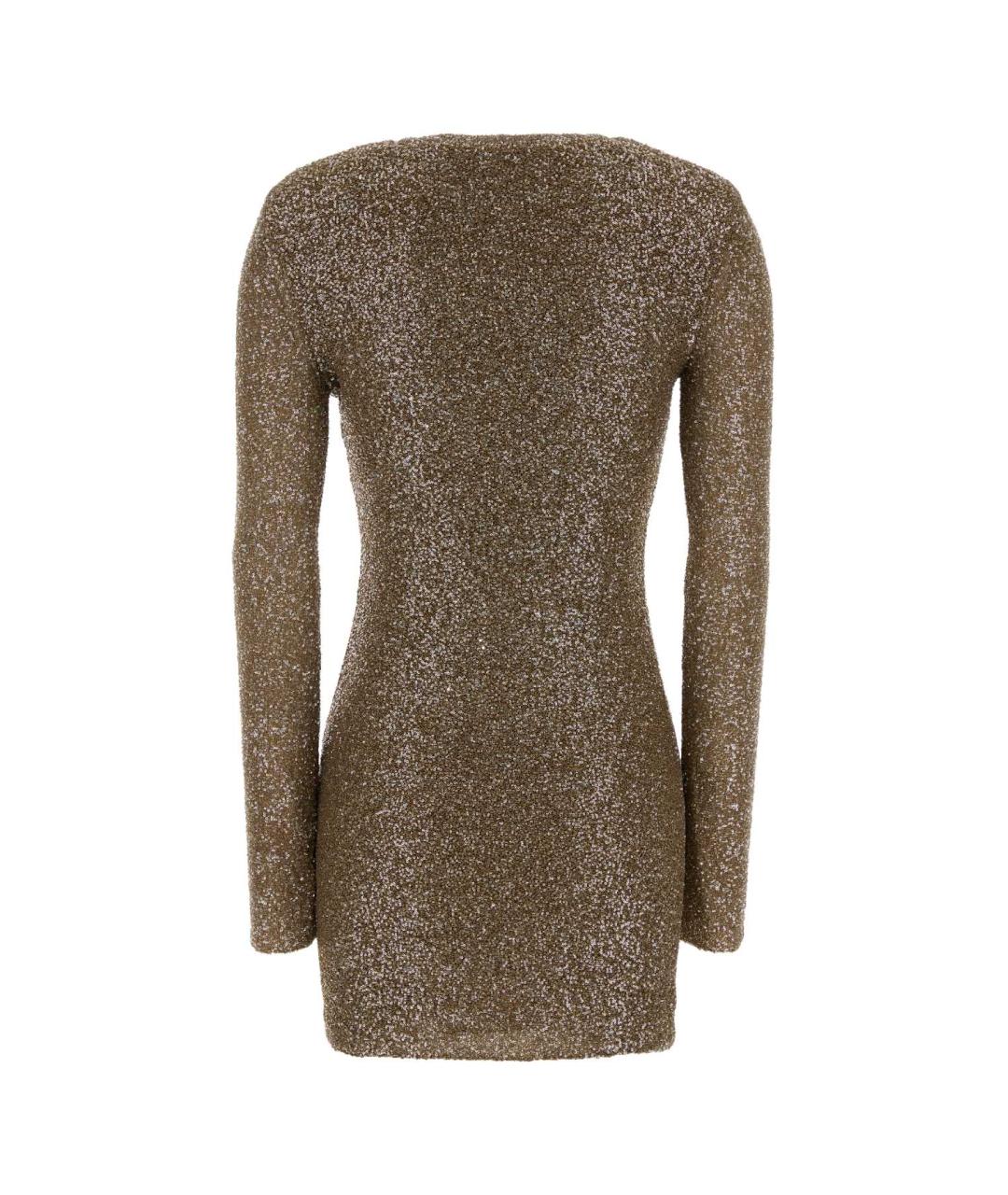 SAINT LAURENT Мульти нейлоновое коктейльное платье, фото 2