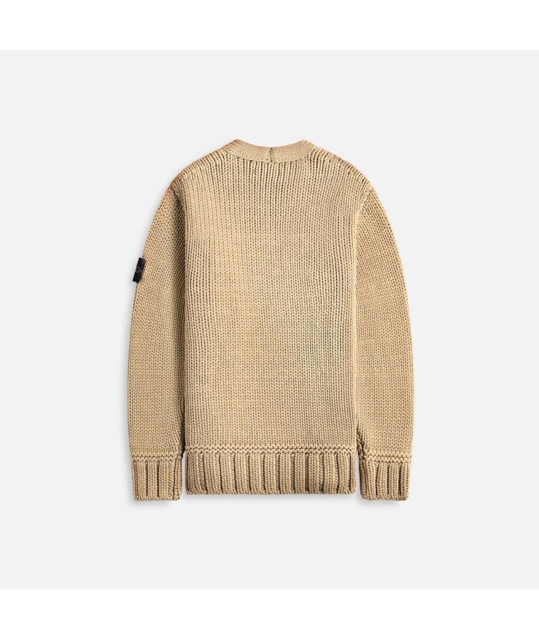 STONE ISLAND Бежевый вискозный джемпер / свитер, фото 2