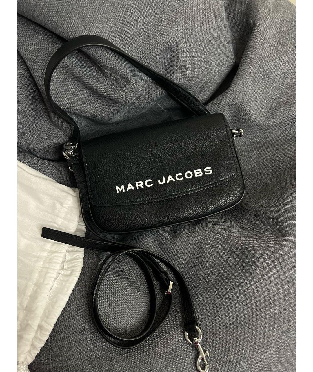 MARC JACOBS Черная кожаная сумка через плечо, фото 5