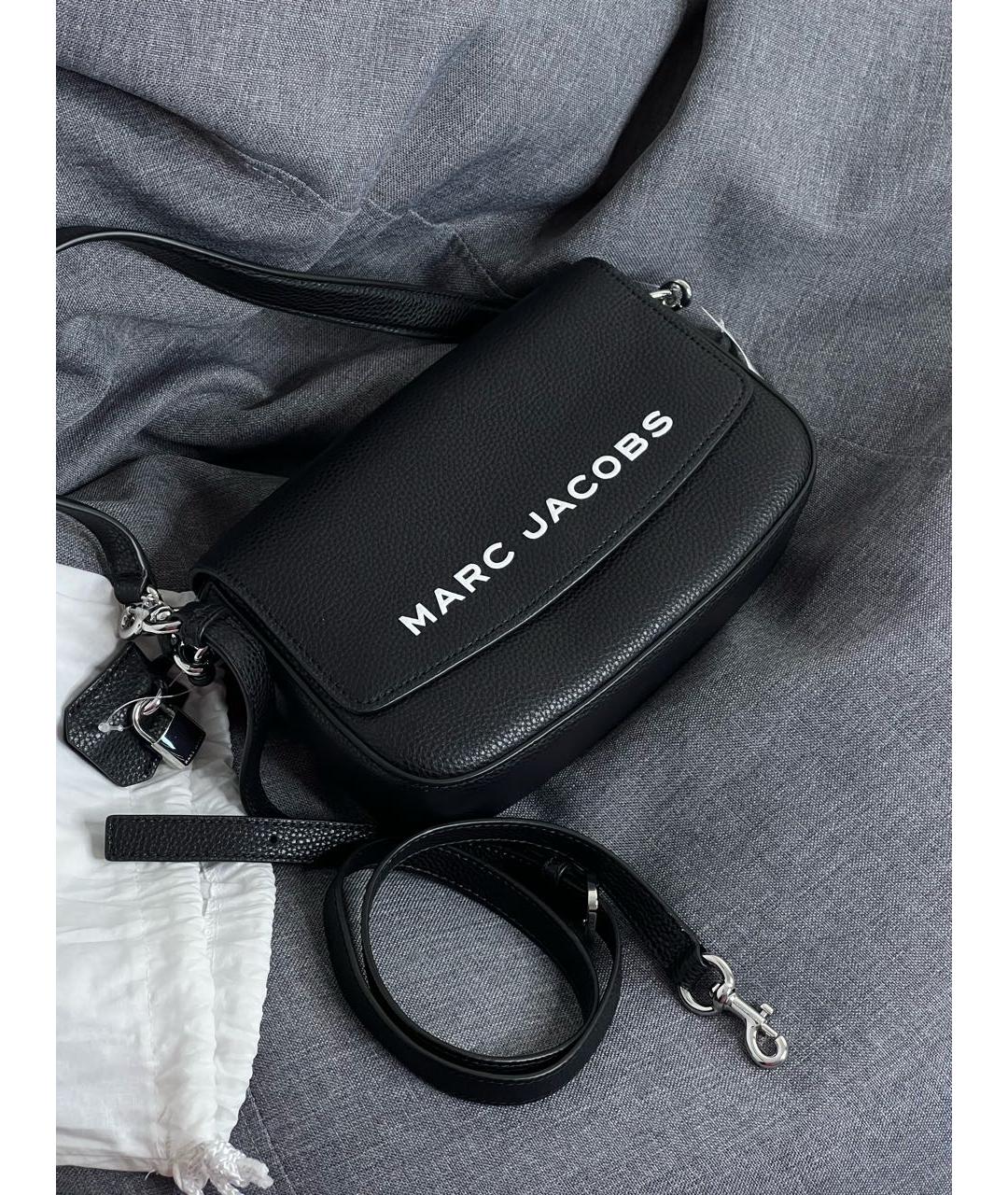 MARC JACOBS Черная кожаная сумка через плечо, фото 7