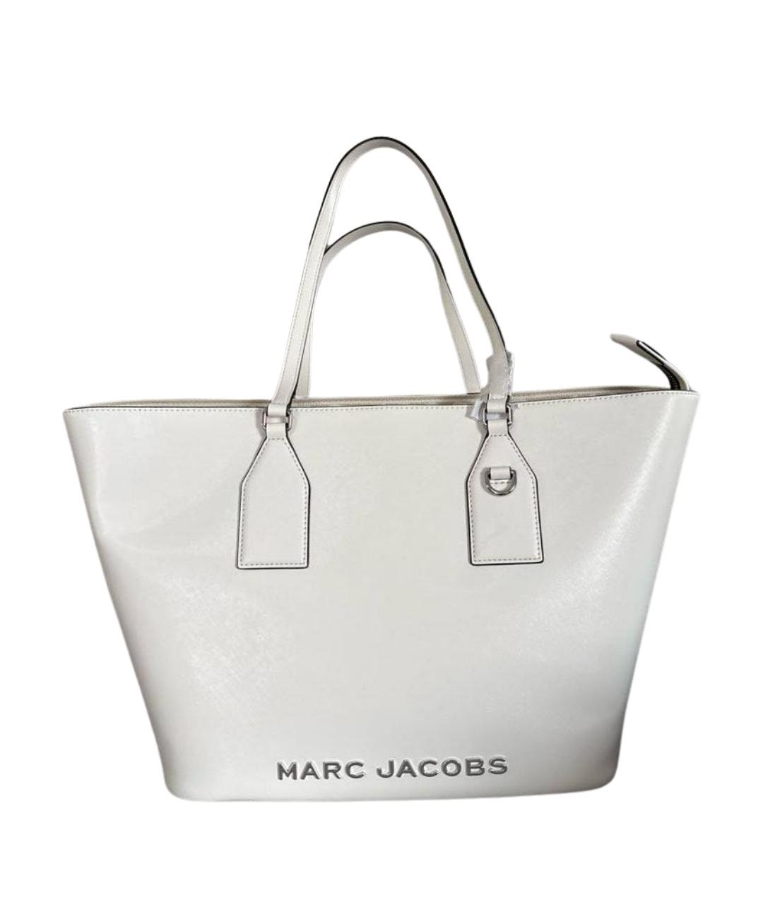 MARC JACOBS Белая кожаная сумка тоут, фото 1