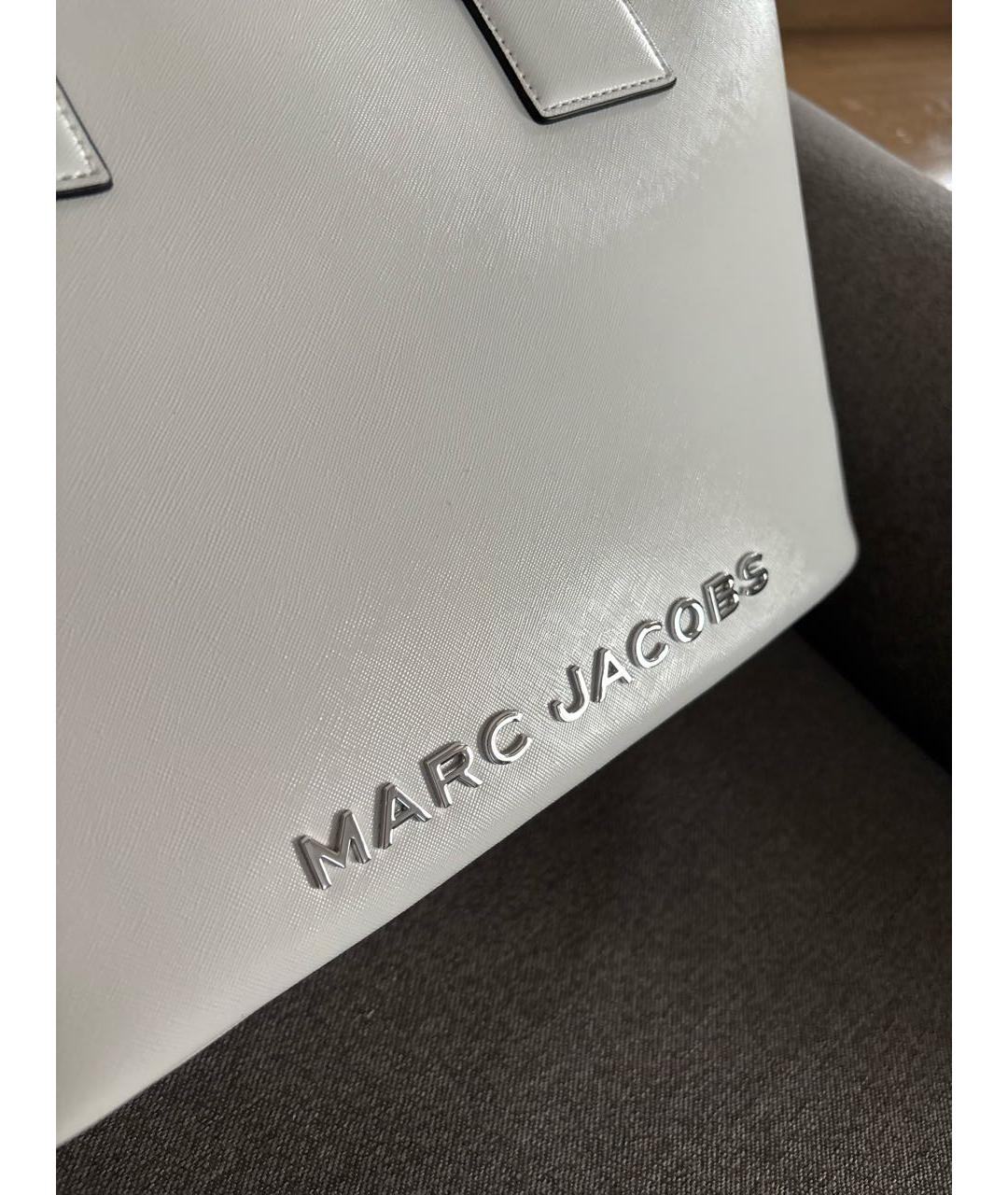 MARC JACOBS Белая кожаная сумка тоут, фото 5