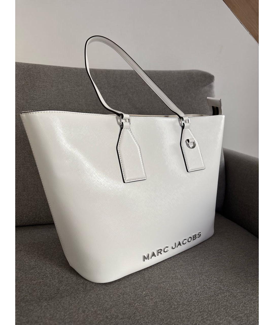 MARC JACOBS Белая кожаная сумка тоут, фото 2