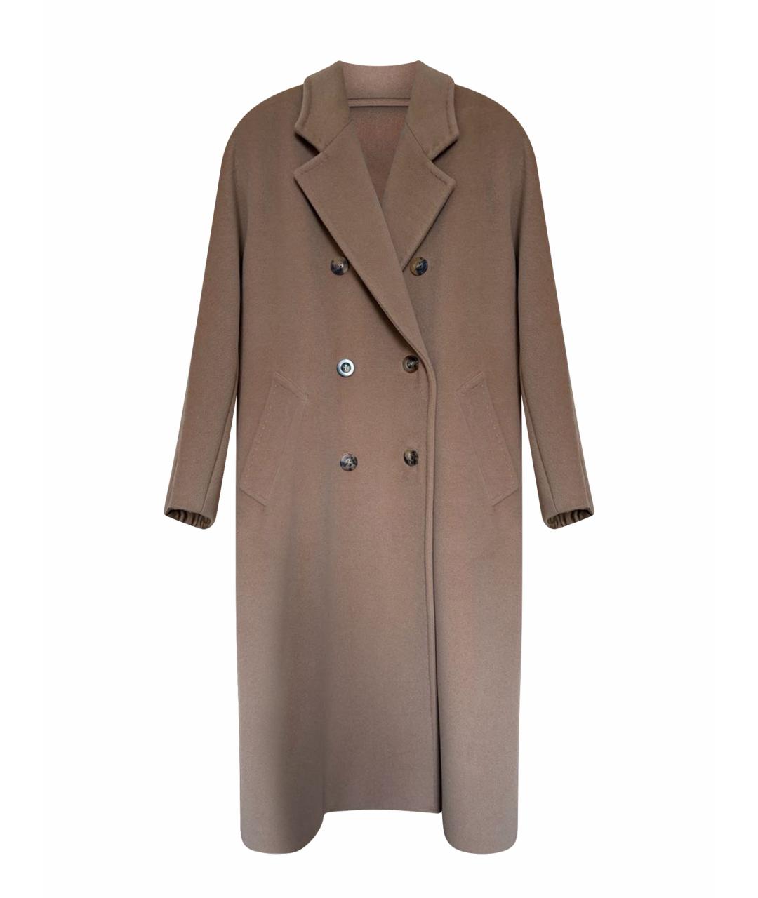 MAX MARA Бежевое шерстяное пальто, фото 1