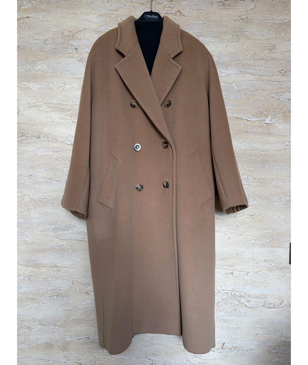 MAX MARA Бежевое шерстяное пальто, фото 9