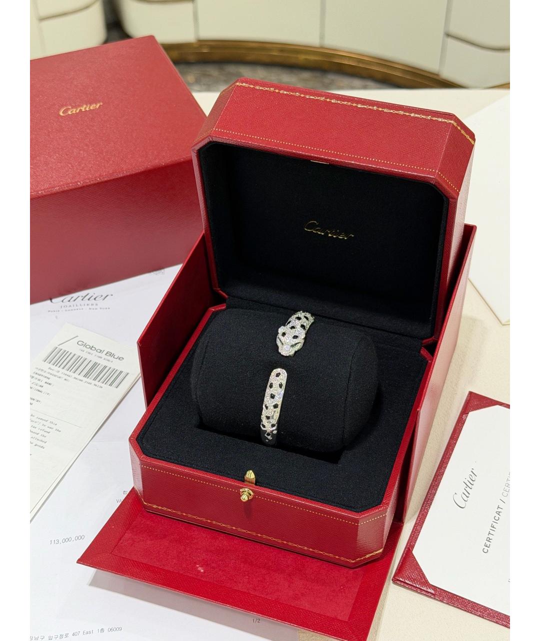 CARTIER Серебряный браслет из белого золота, фото 4