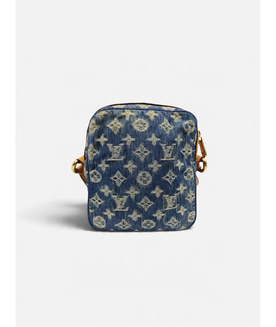 LOUIS VUITTON Синяя деним сумка через плечо, фото 3