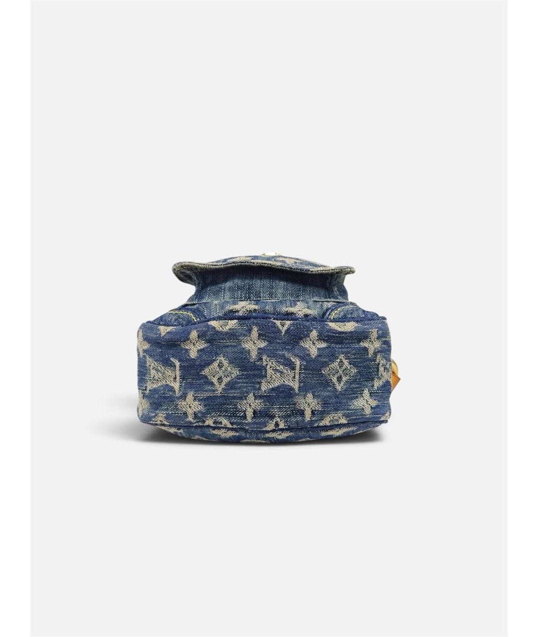 LOUIS VUITTON Синяя деним сумка через плечо, фото 5