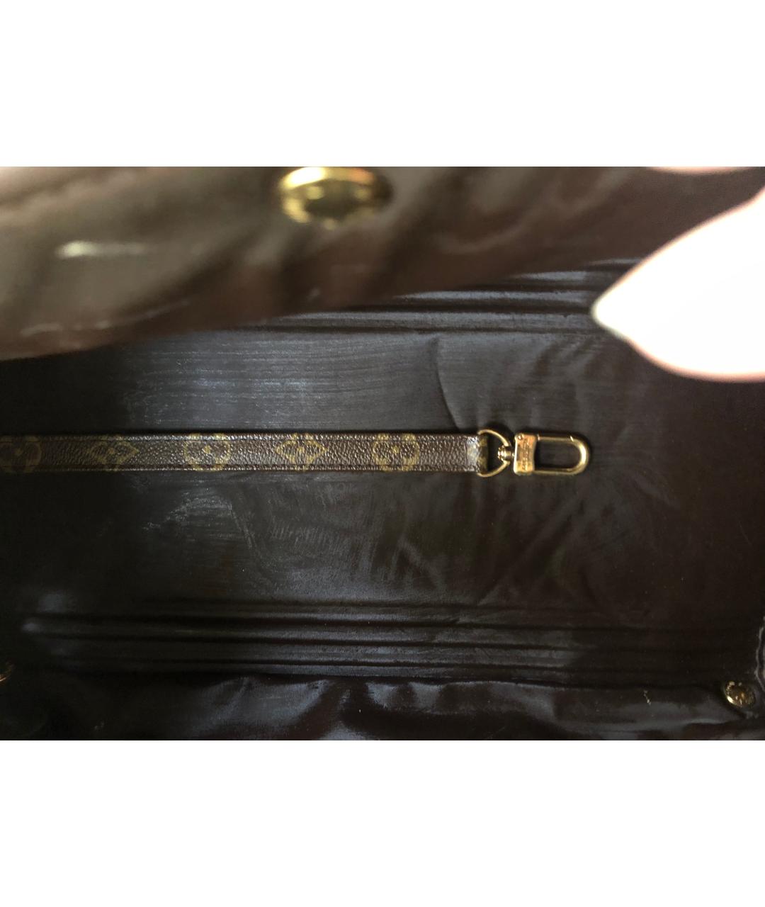 LOUIS VUITTON Коричневая дорожная/спортивная сумка из канвы, фото 5