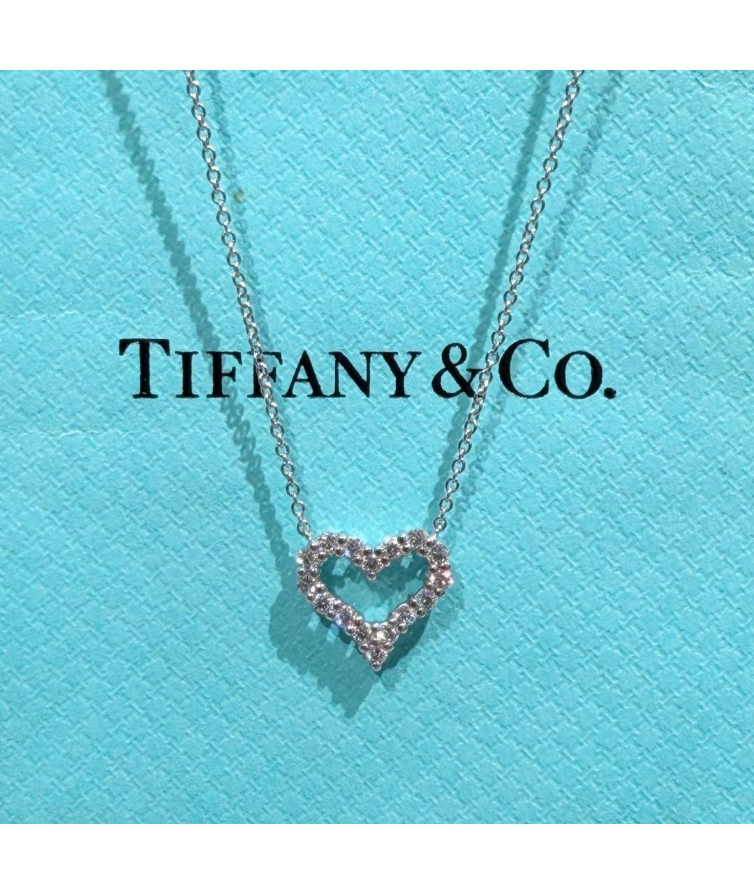 TIFFANY&CO Серебряное платиновое колье, фото 7