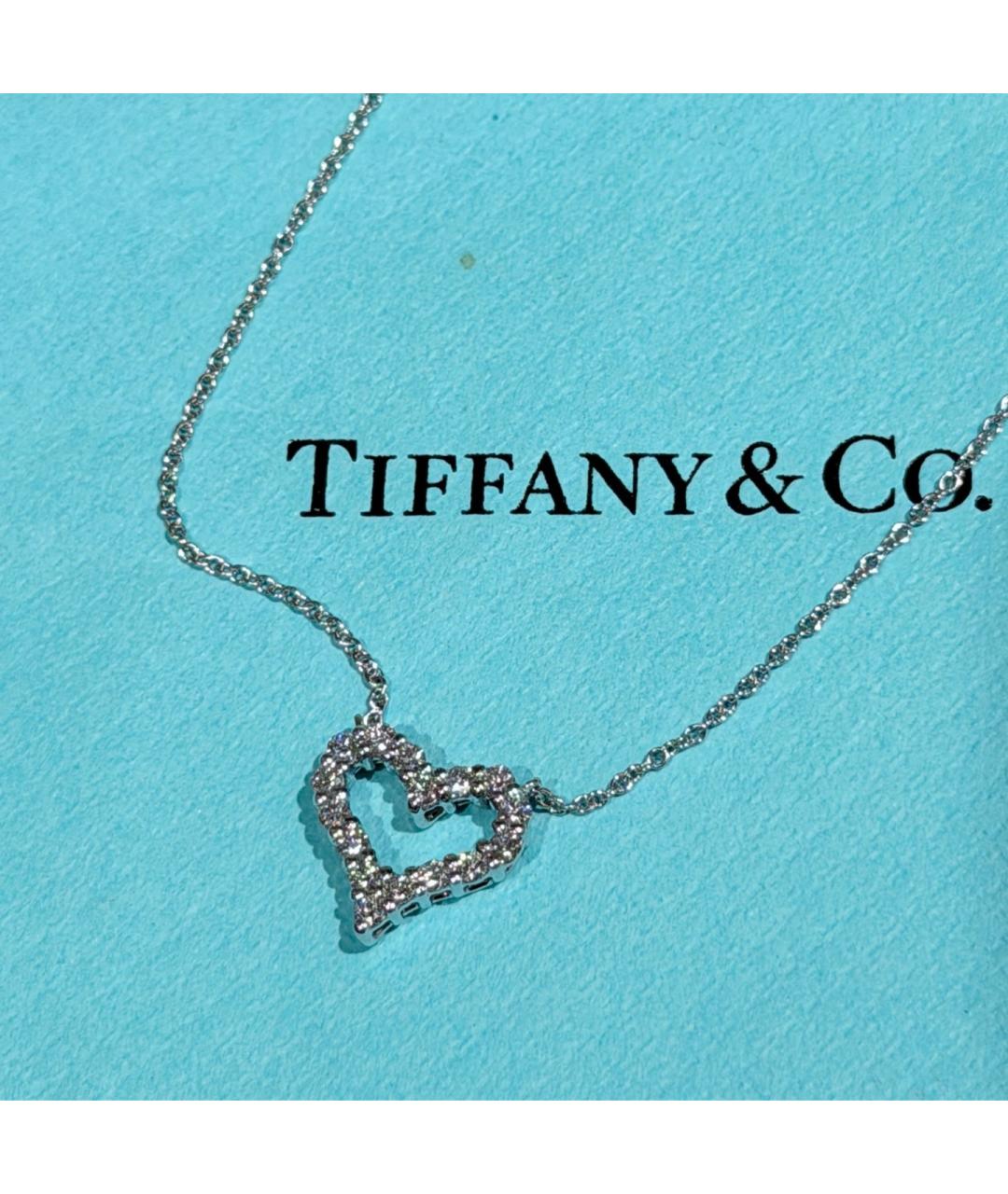 TIFFANY&CO Серебряное платиновое колье, фото 2