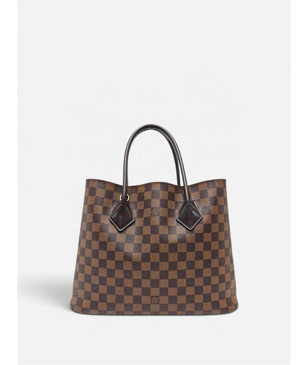 LOUIS VUITTON Коричневая сумка тоут из канвы, фото 3