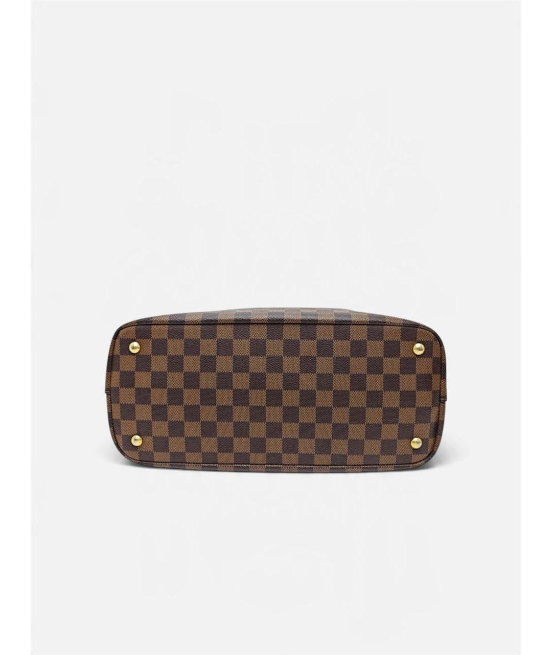 LOUIS VUITTON Коричневая сумка тоут из канвы, фото 4