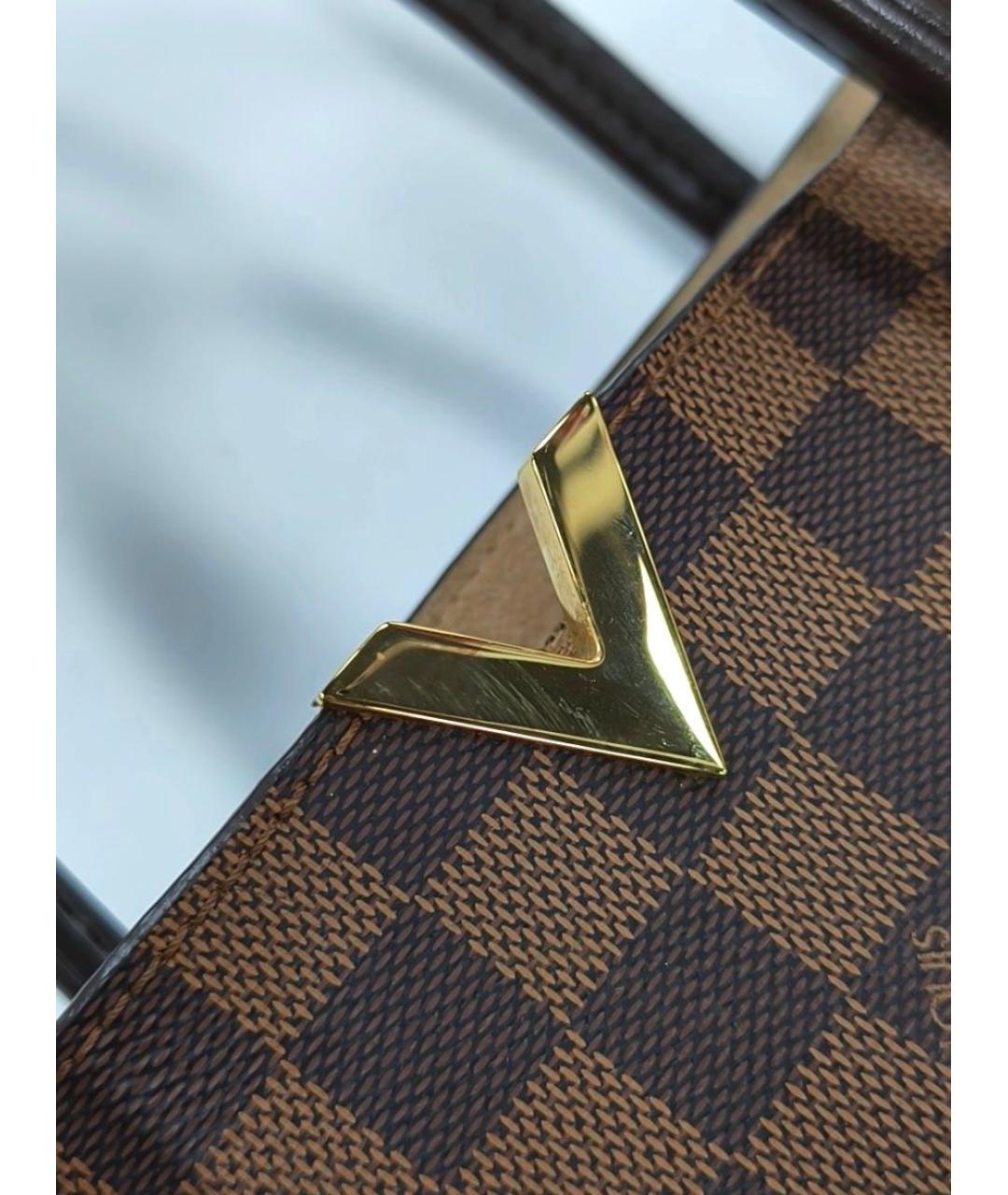 LOUIS VUITTON Коричневая сумка тоут из канвы, фото 7
