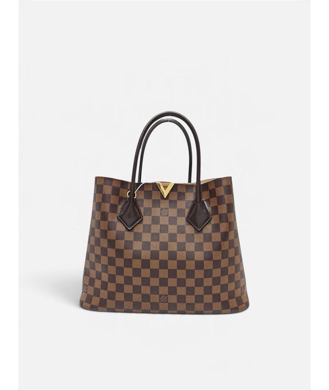 LOUIS VUITTON Коричневая сумка тоут из канвы, фото 9