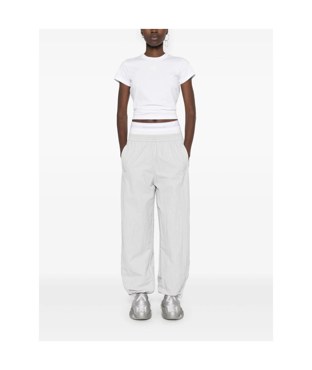 ALEXANDER WANG Белая хлопковая футболка, фото 2