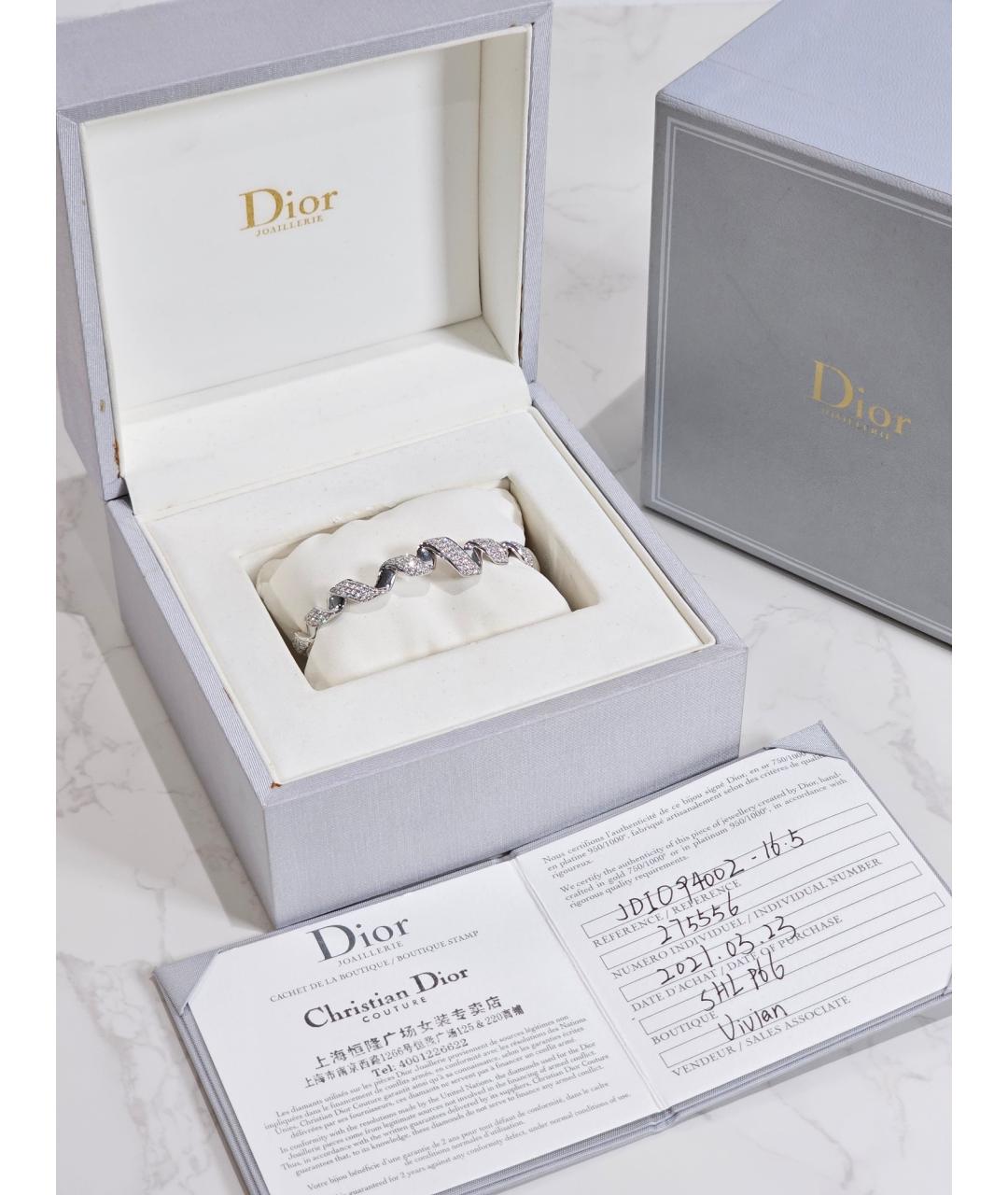CHRISTIAN DIOR Серебряный браслет из белого золота, фото 3