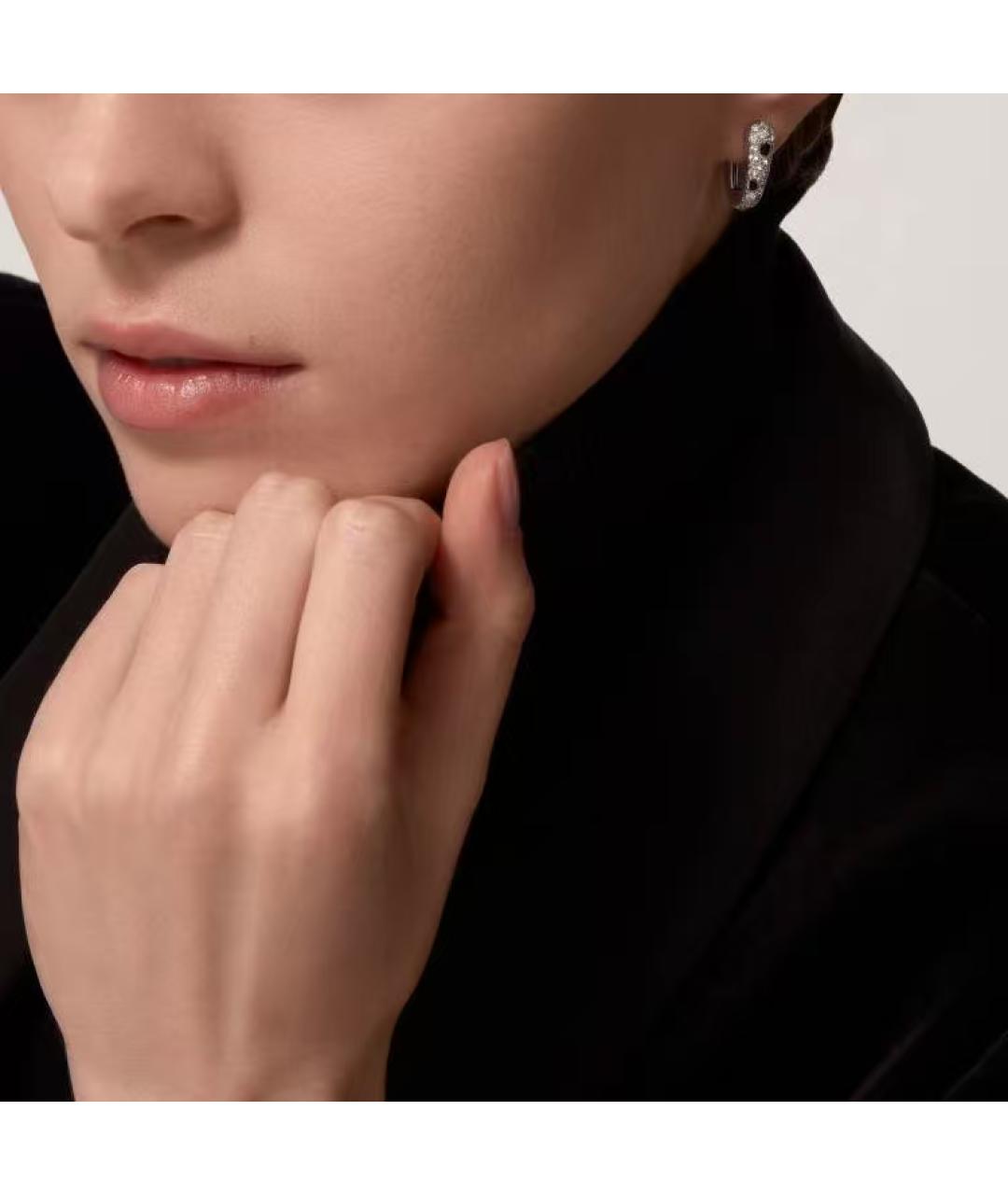 CARTIER Серебряные серьги из белого золота, фото 4
