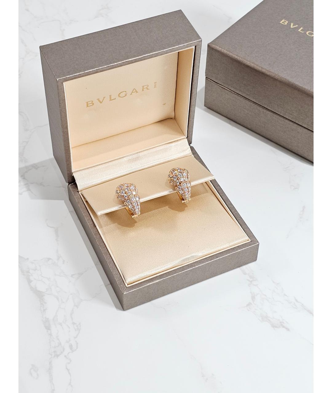 BVLGARI Золотые серьги из розового золота, фото 1