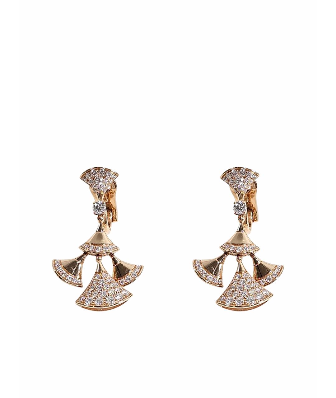 BVLGARI Золотые серьги из розового золота, фото 4