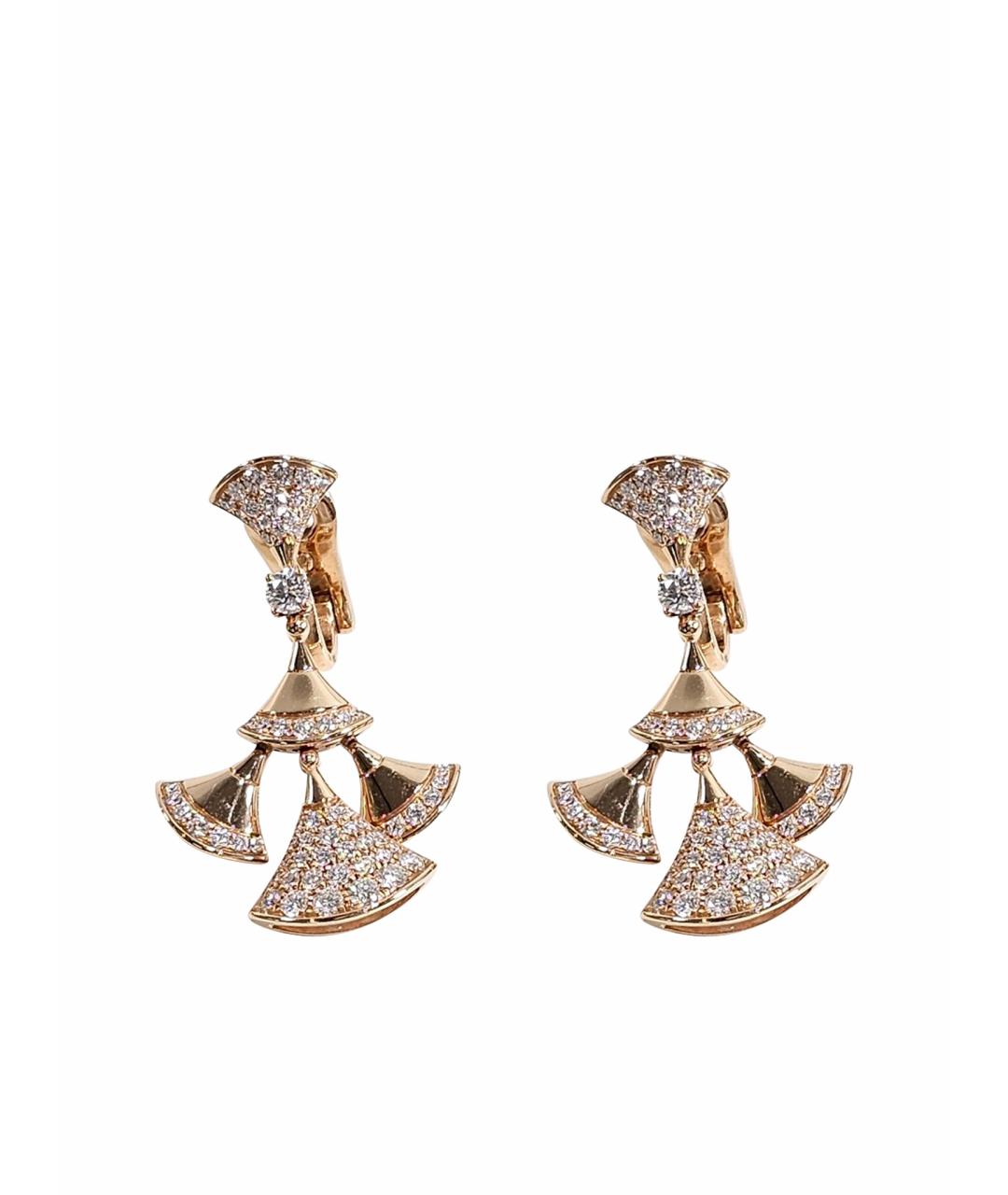 BVLGARI Золотые серьги из розового золота, фото 1