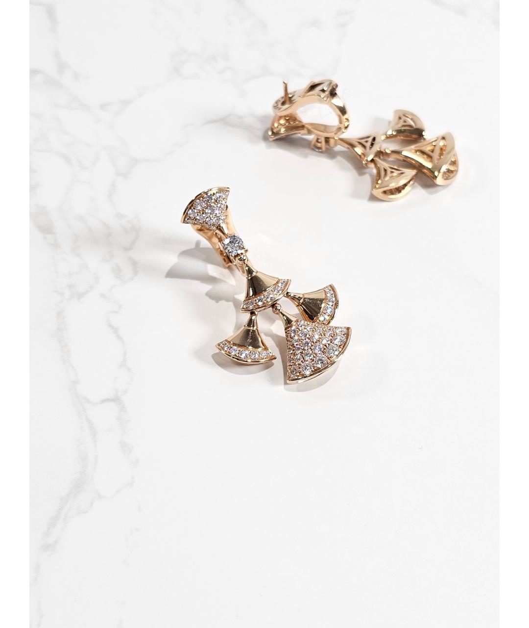 BVLGARI Золотые серьги из розового золота, фото 2