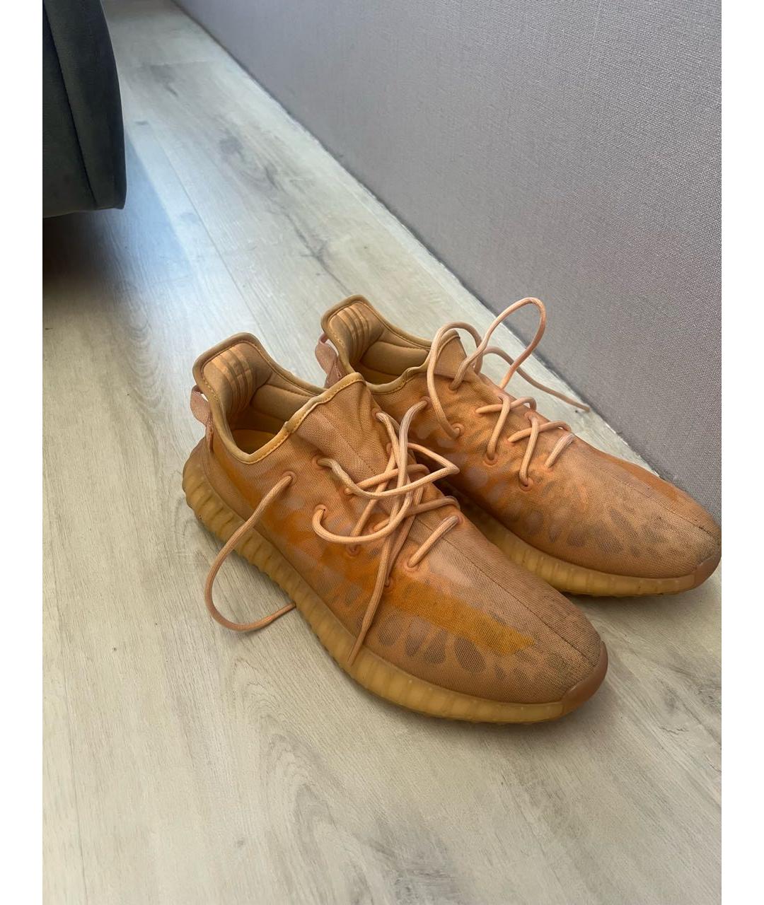 ADIDAS YEEZY Оранжевые низкие кроссовки / кеды, фото 2