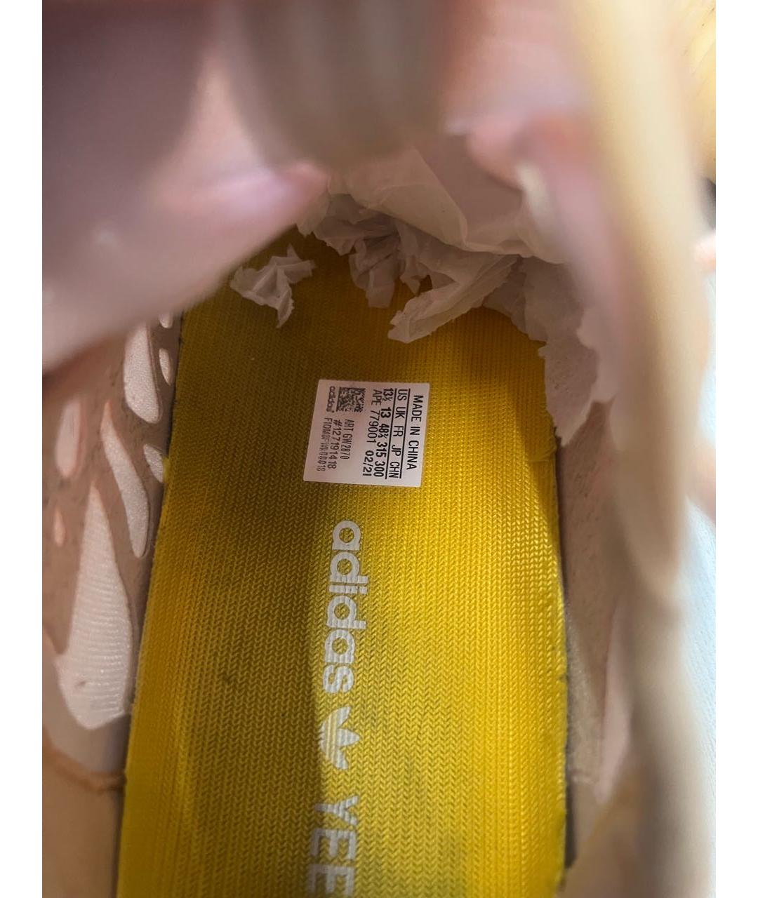 ADIDAS YEEZY Оранжевые низкие кроссовки / кеды, фото 4