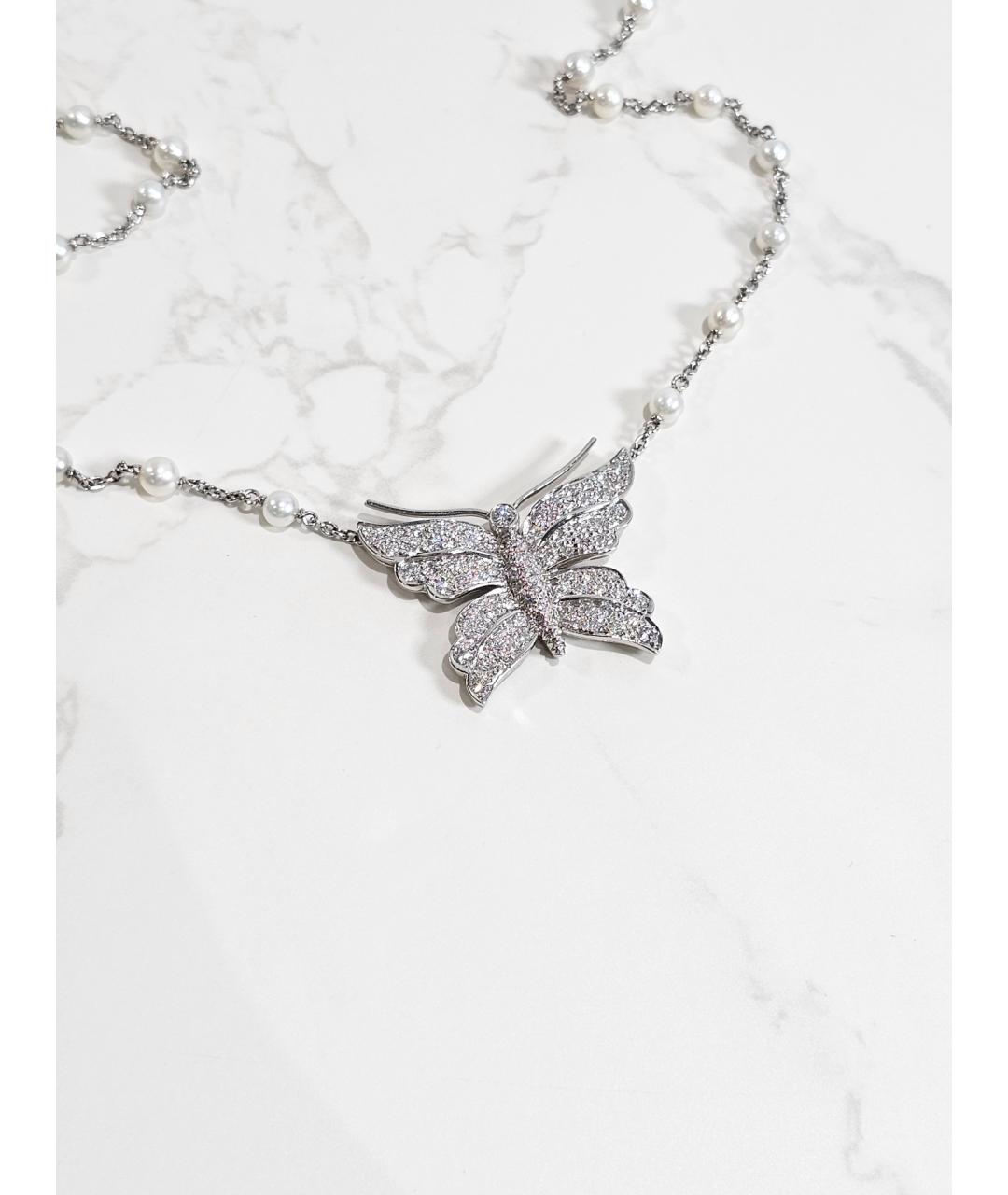 TIFFANY&CO Серебряное платиновое колье, фото 3