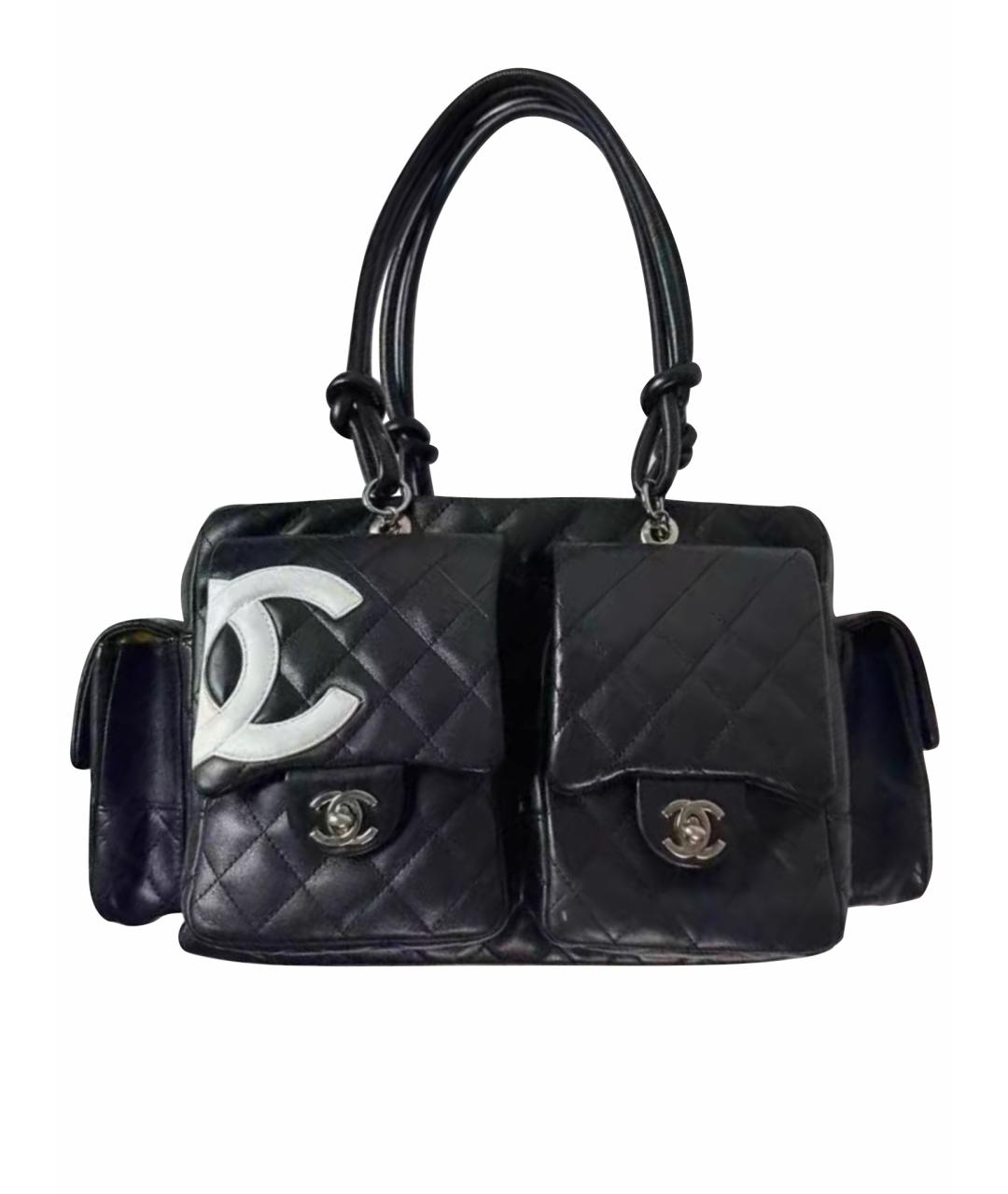 CHANEL Черная кожаная сумка тоут, фото 1
