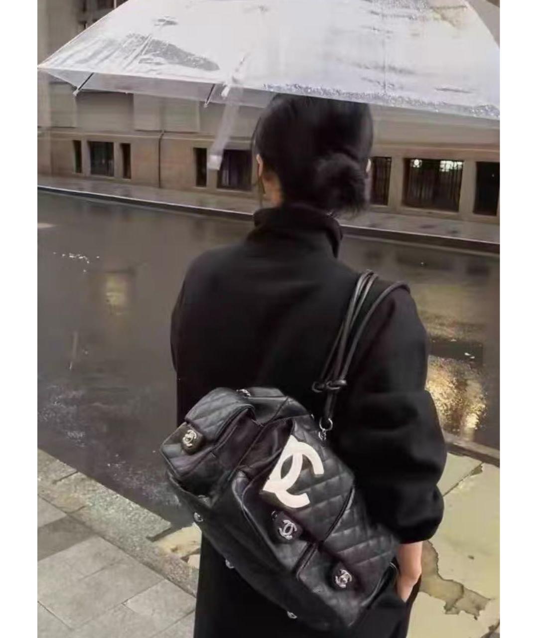 CHANEL Черная кожаная сумка тоут, фото 2