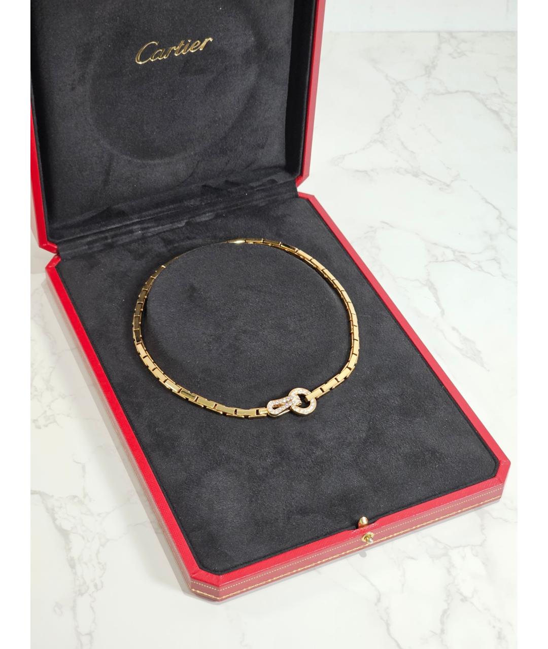 CARTIER Золотое колье из желтого золота, фото 1