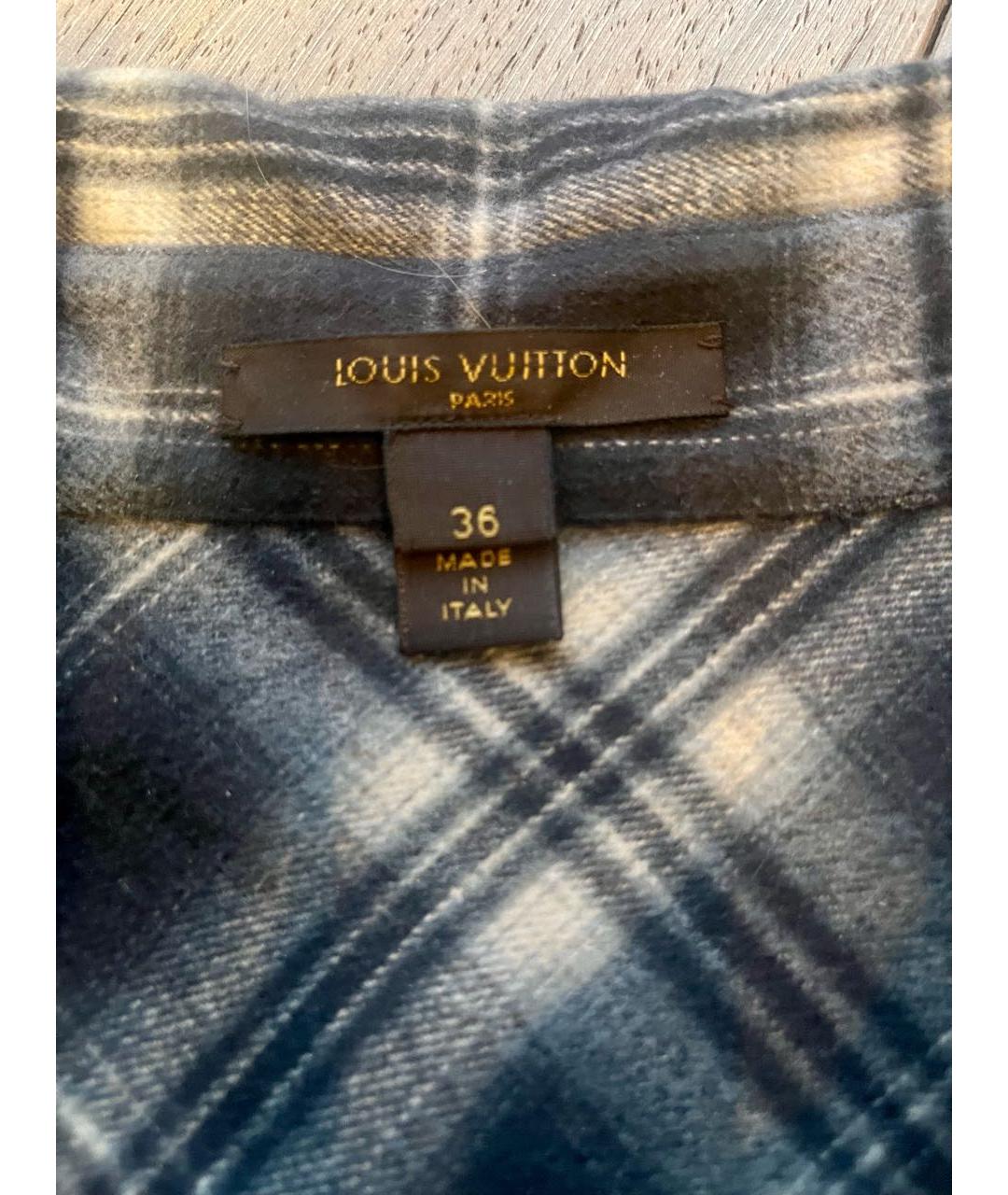 LOUIS VUITTON Серое хлопковое повседневное платье, фото 3