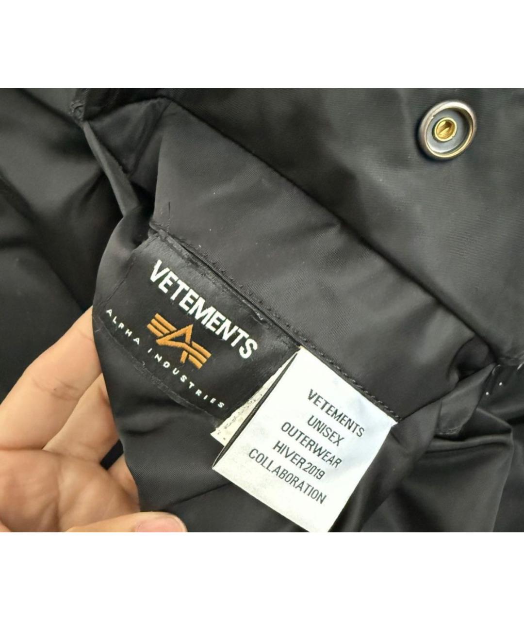 VETEMENTS Черная куртка, фото 4