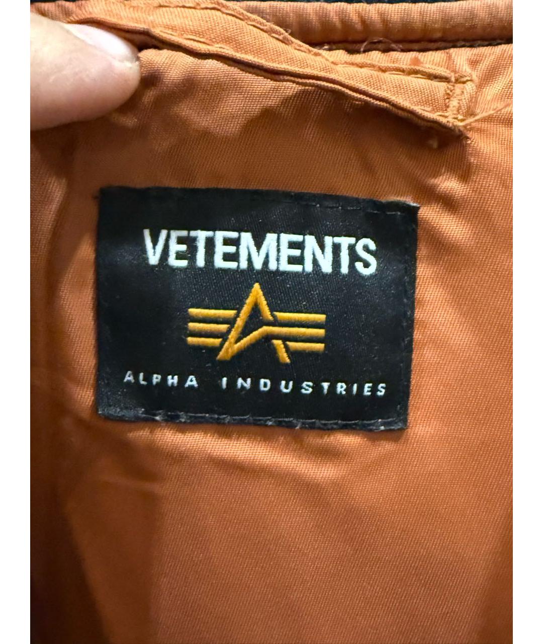 VETEMENTS Черная куртка, фото 3