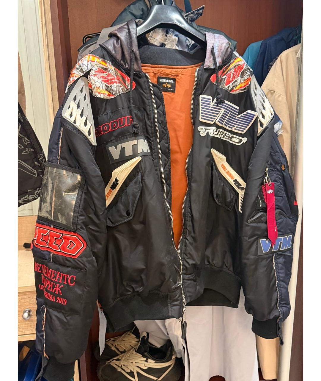 VETEMENTS Черная куртка, фото 9