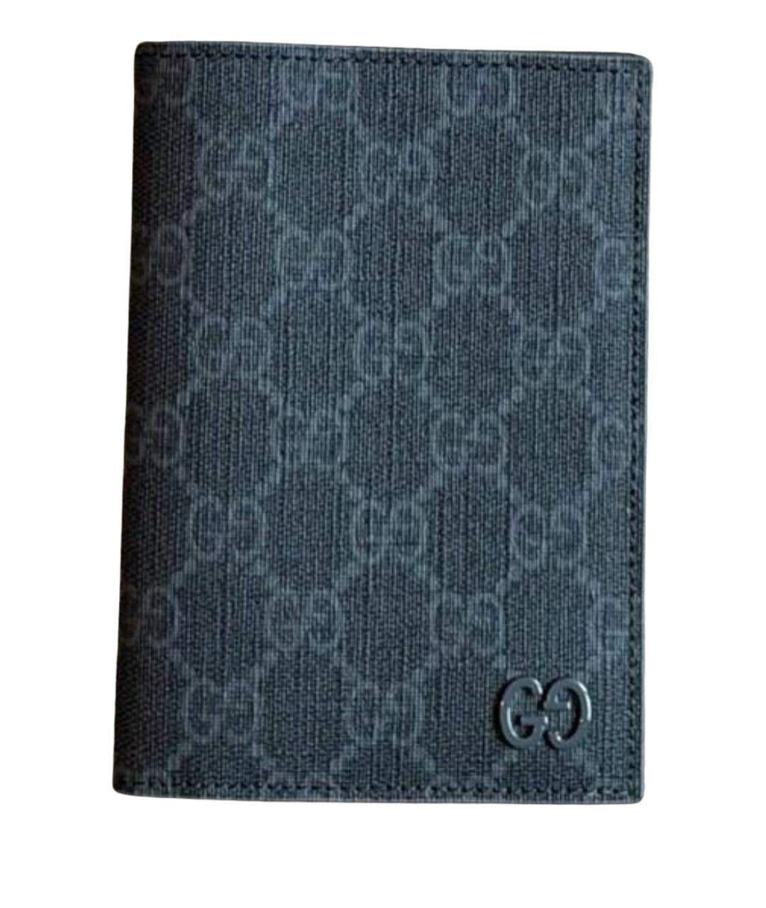 GUCCI Черный кожаный кардхолдер, фото 1