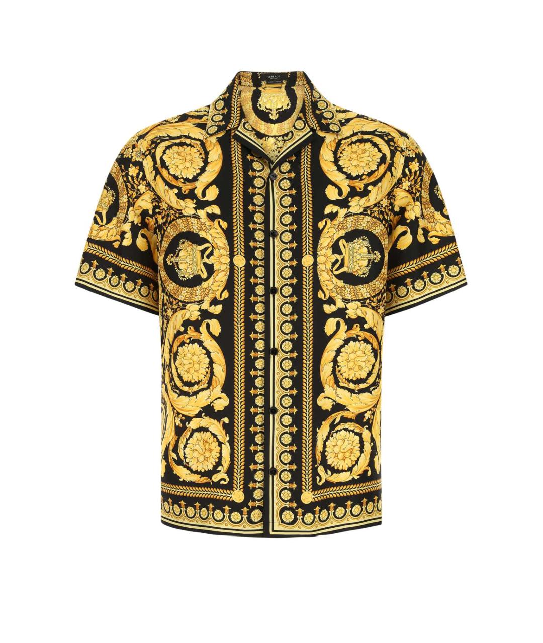 VERSACE Мульти шелковая кэжуал рубашка, фото 1
