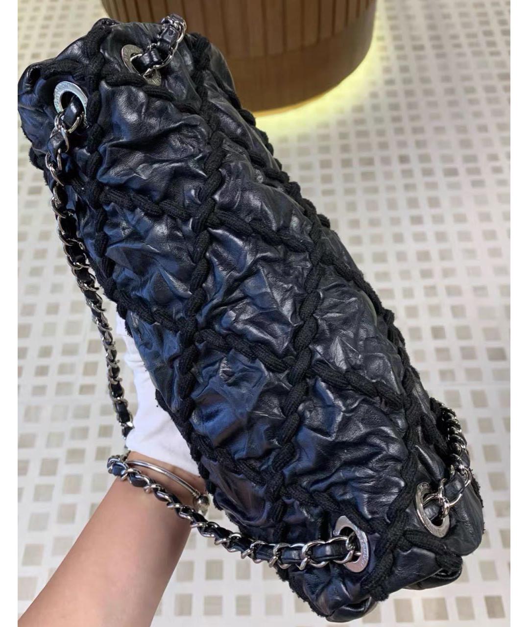 CHANEL Хаки кожаная сумка через плечо, фото 4