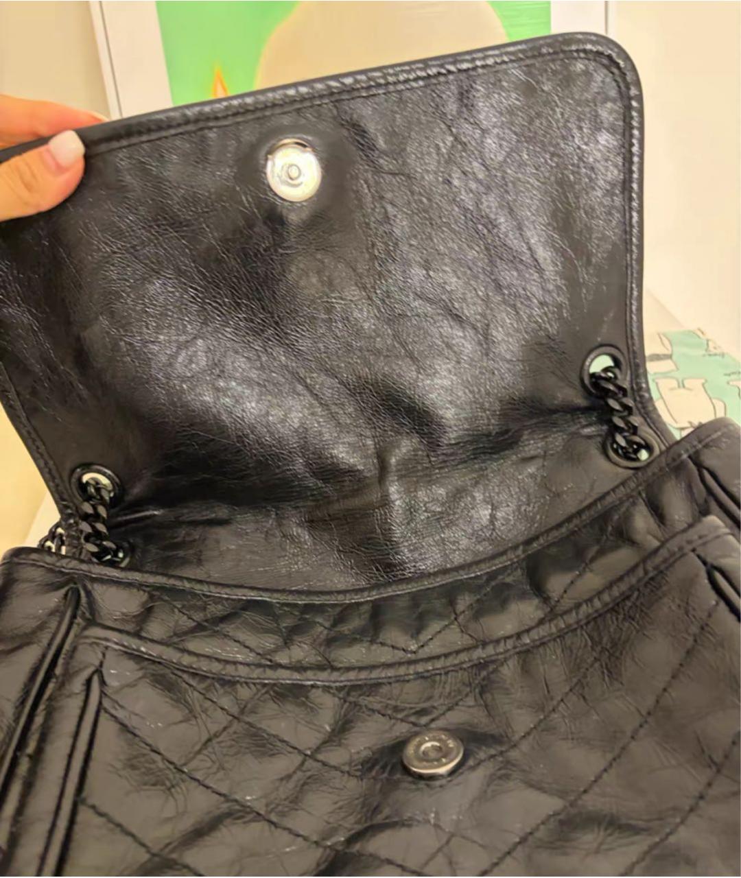SAINT LAURENT Кожаная сумка тоут, фото 5