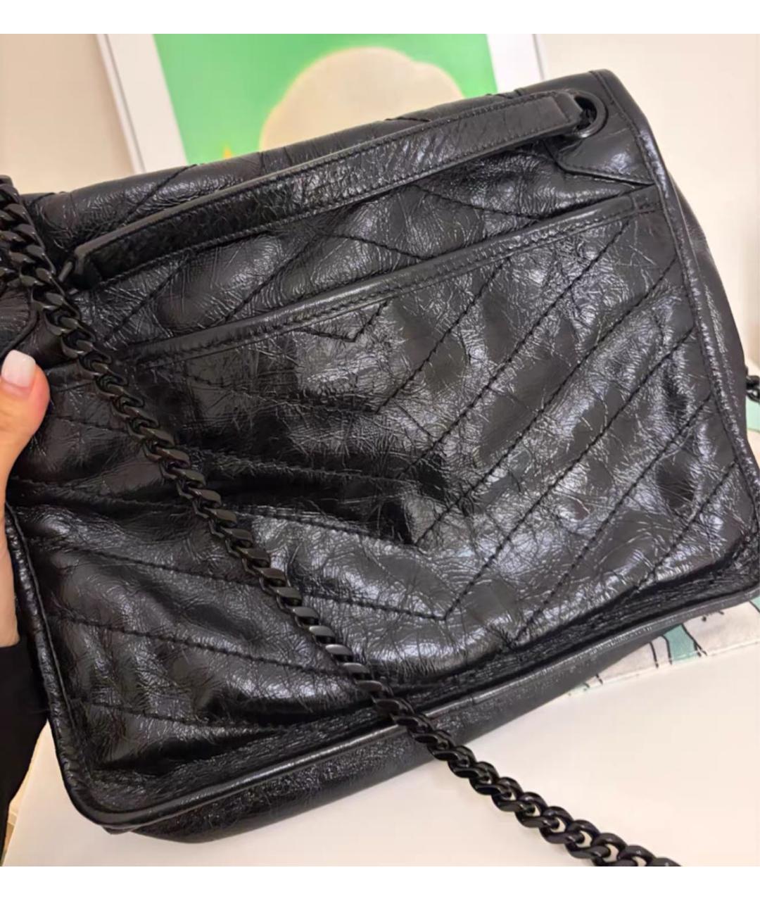 SAINT LAURENT Кожаная сумка тоут, фото 6