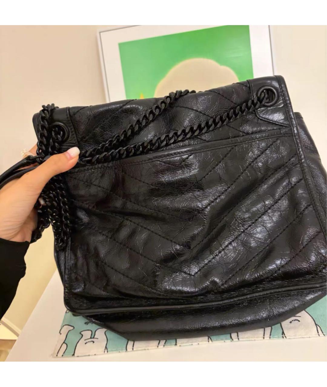 SAINT LAURENT Кожаная сумка тоут, фото 3